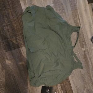 torrid Olive Green Textured Sports Bra